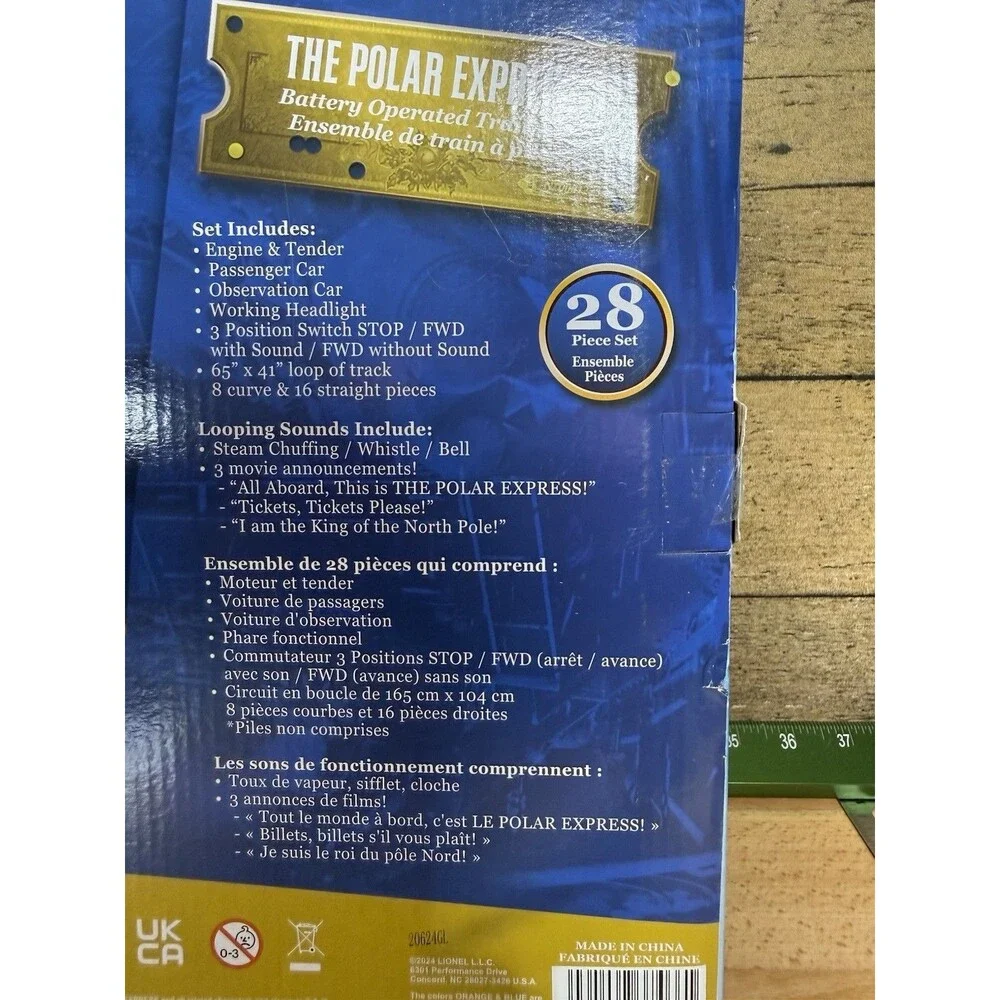 🔥 NEW- Lionel The Polar Express Battery Operated Train Set 7-11925 28 Piece